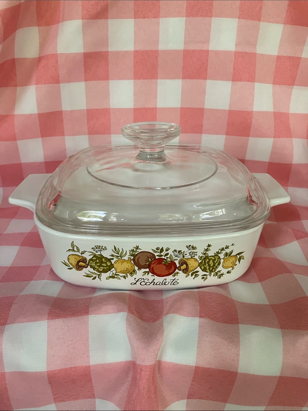 Vintage Corning Ware 1 Quart “Spice of Life” Casserole and Lid
